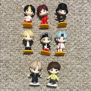 Set of 8 K-Pop Figurines McDonalds TinyTan BTS